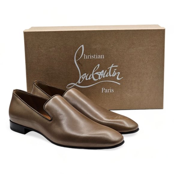 Christian Louboutin Velvet Dandelion Loafers Brown - Picture 2 of 7